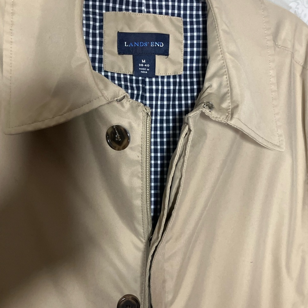 Lands' End Men's Trench Coat M - Picture 13 of 15